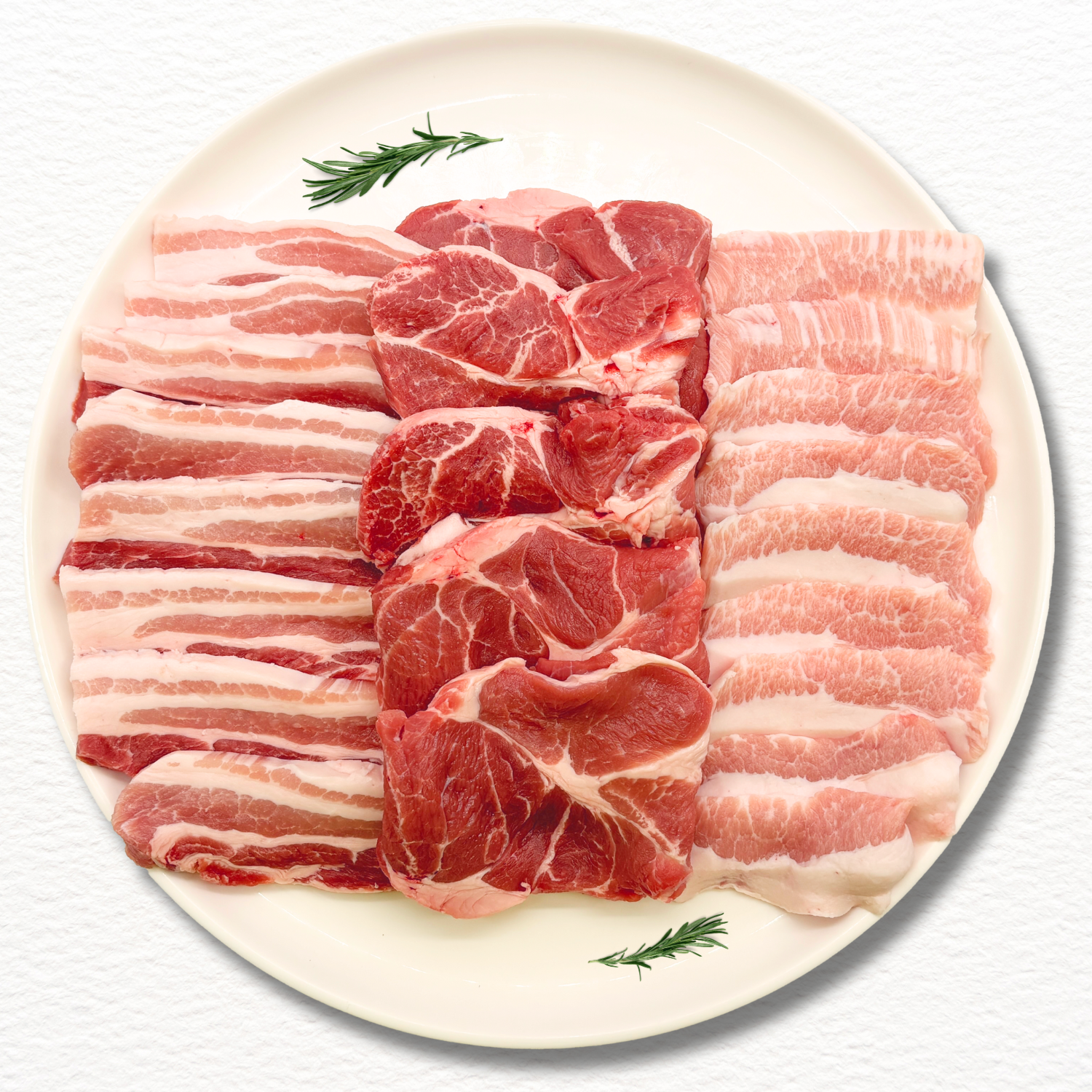 Korean Pork BBQ Family Set – Belly, Jowl & Neck (900g)