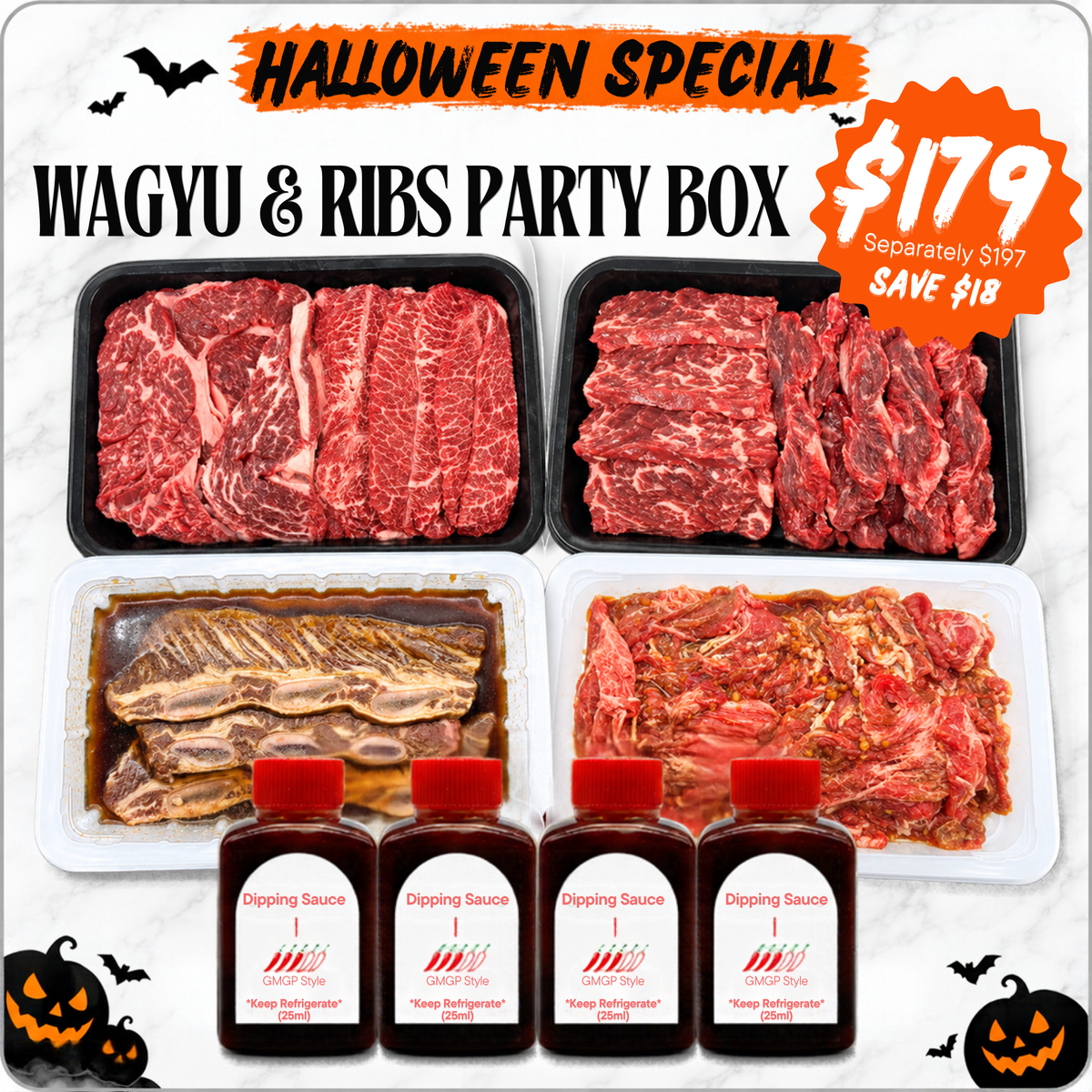 Wagyu & Ribs Party Box | Halloween 2026 Special