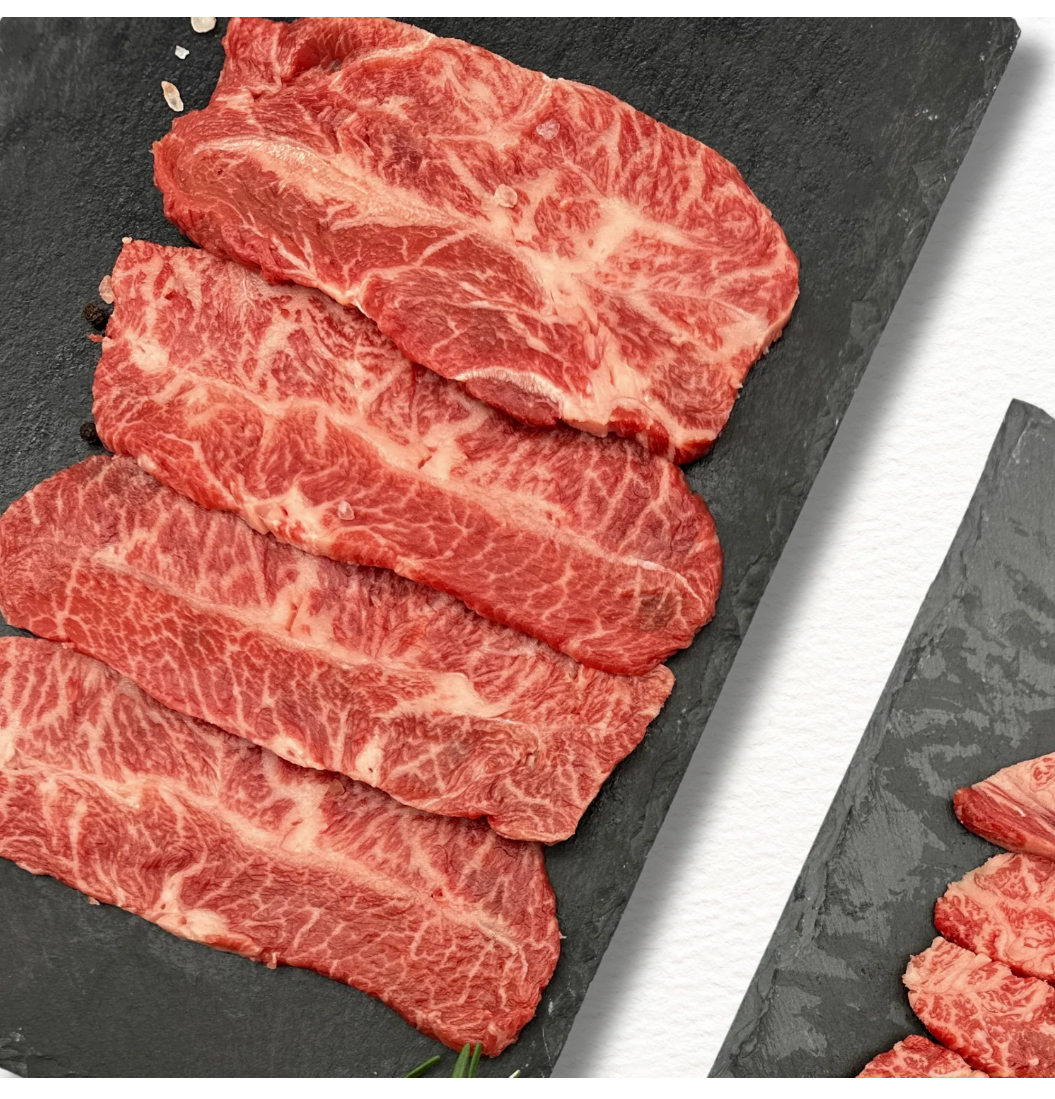 Wagyu BBQ Platter D | Chuck Roll & Oyster Blade | K-BBQ Set (MB4-7 Fresh 400g/600g)
