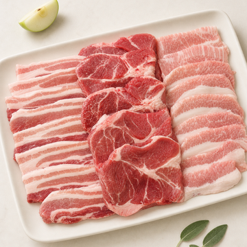 Korean Pork BBQ Family Set – Belly, Jowl & Neck (900g)
