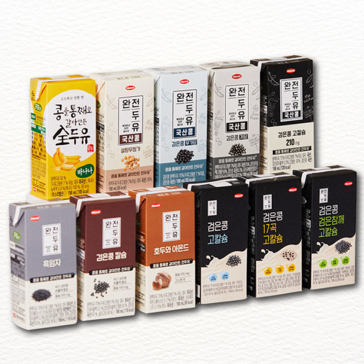 Hanmi Complete Soy Milk Multi-Pack | 6 Flavours | 한미 완전두유 시리즈