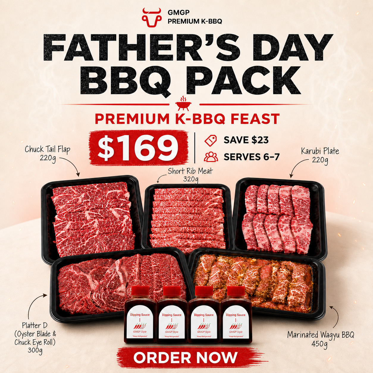 Father's Day BBQ Pack (6-7 People)