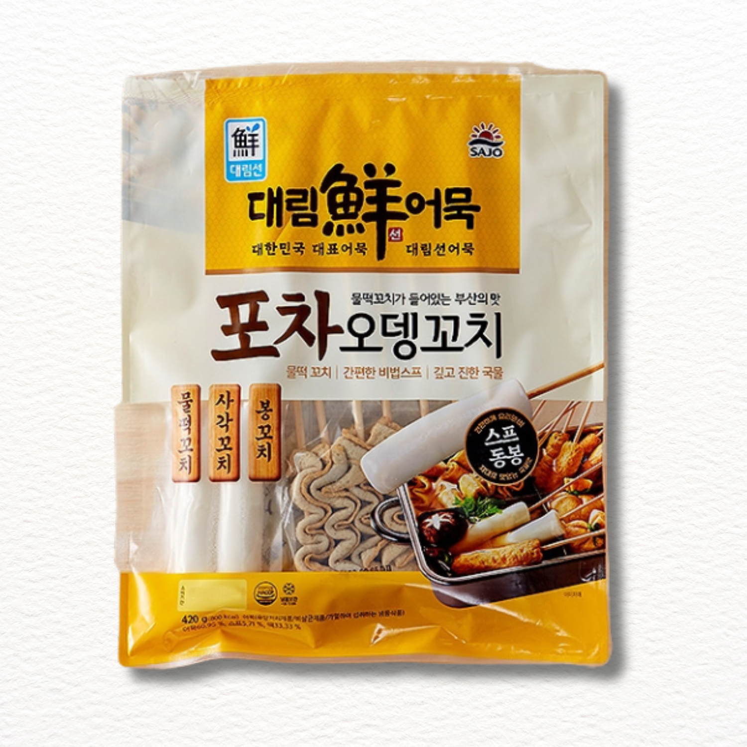 Daerim Fish Cake Skewers – Odeng Tartare Style (420g) | 포차오뎅꼬치