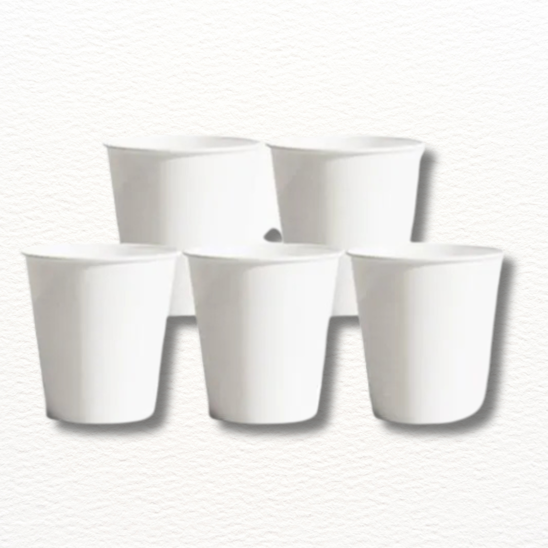 Disposable Paper Cups 185ml (50pcs) – Eco-Friendly Hot & Cold Cups | 종이컵