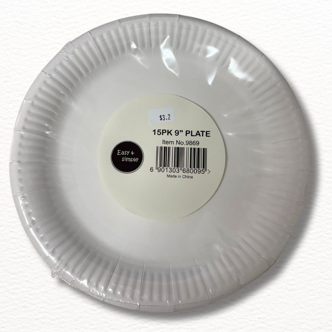 Disposable Paper Plates – 7” / 9” / 10” | Eco-Friendly BBQ Plates | 종이접시