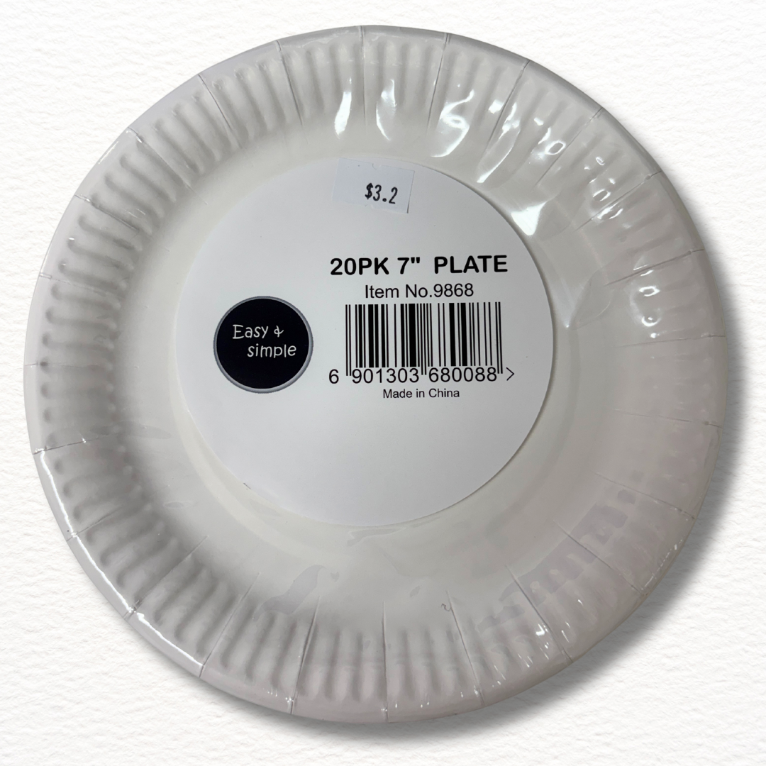 Disposable Paper Plates – 7” / 9” / 10” | Eco-Friendly BBQ Plates | 종이접시