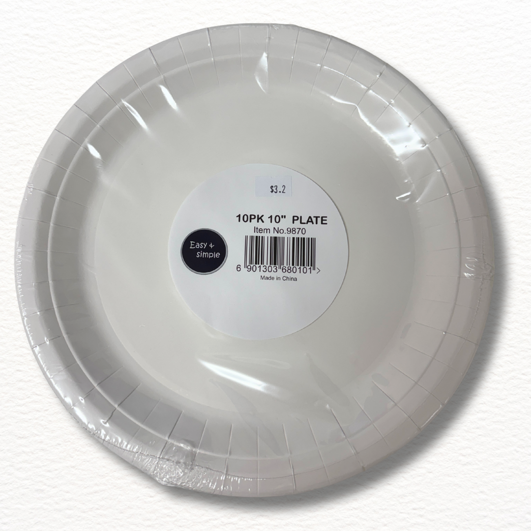 Disposable Paper Plates – 7” / 9” / 10” | Eco-Friendly BBQ Plates | 종이접시
