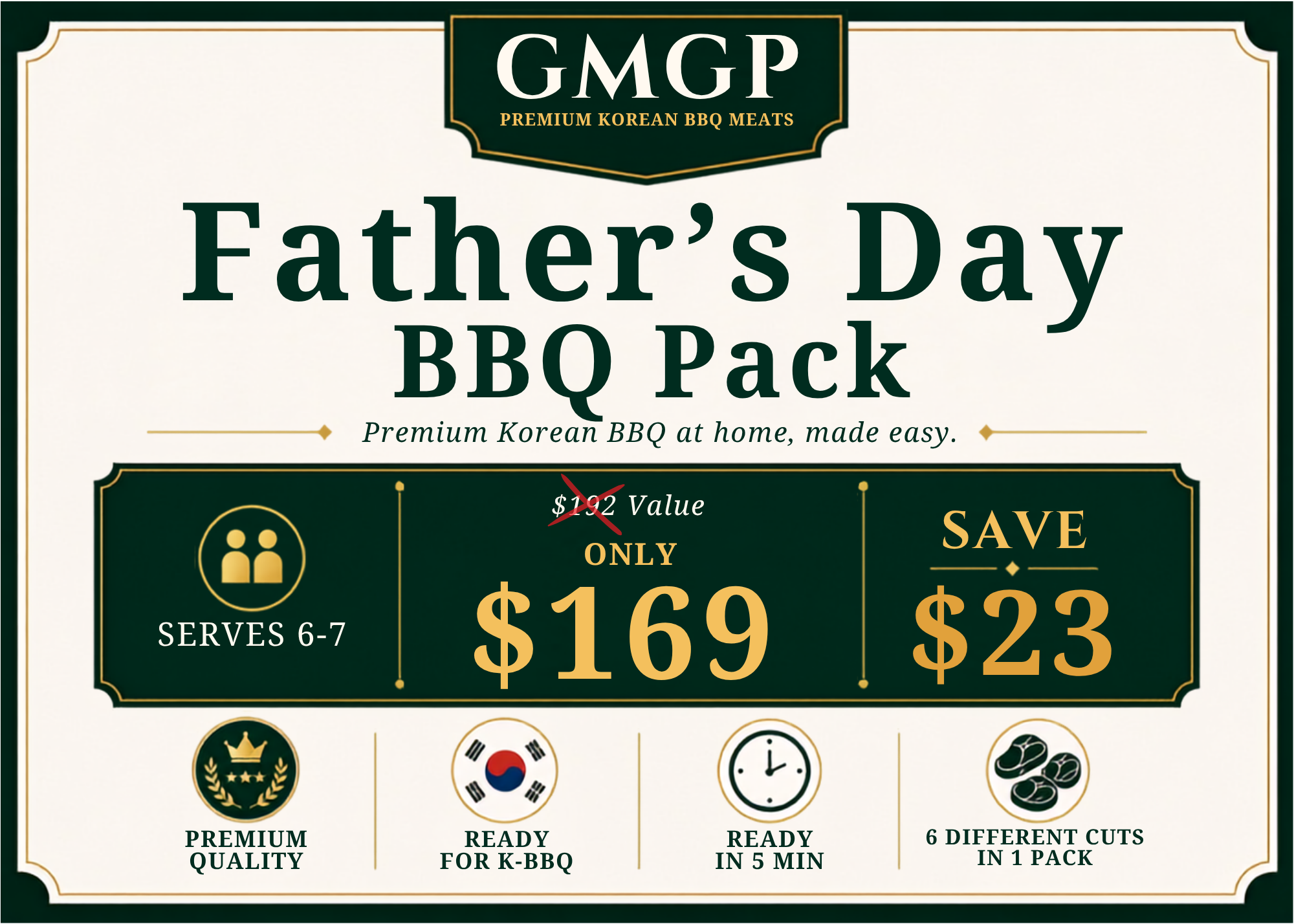 Father's Day BBQ Pack (6-7 People)