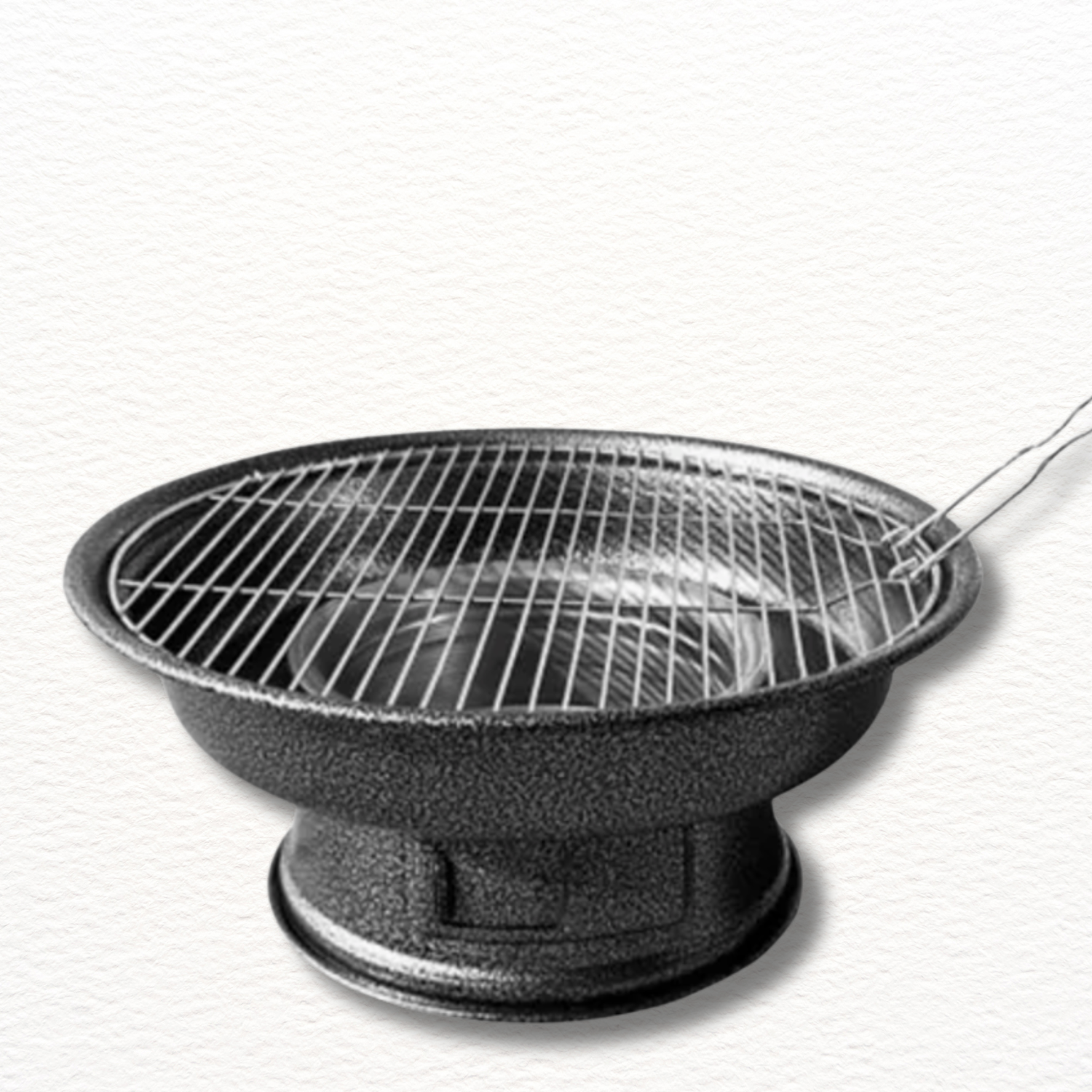 Newtech Round BBQ Grill – Portable Charcoal Grill for Outdoor Camping | 원형 바베큐(중)
