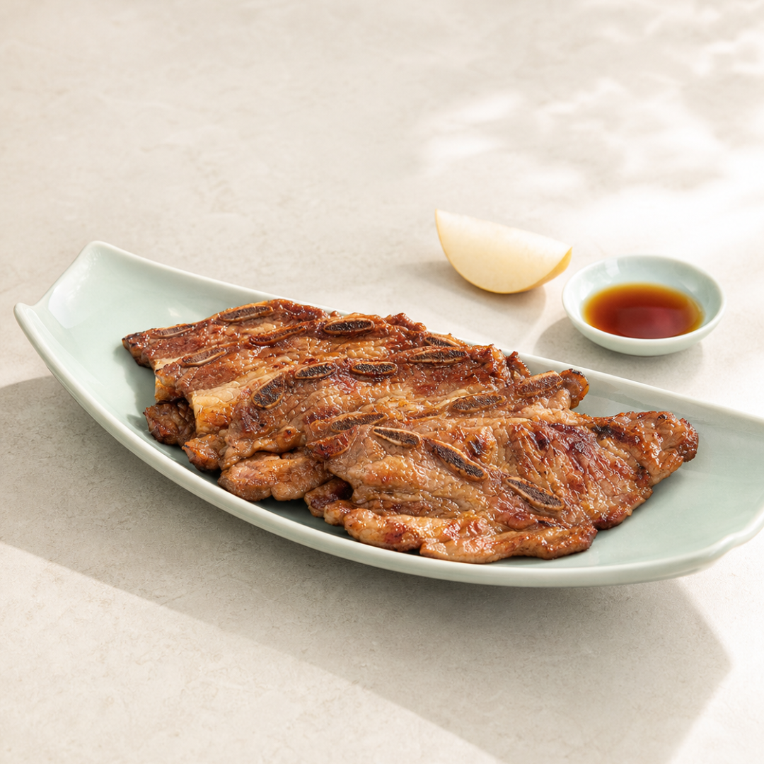 Korean Marinated Pork Ribs – Sweet Soy BBQ Style (Frozen 700g)