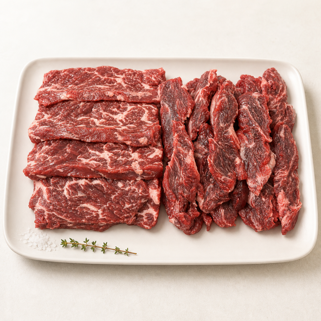 Wagyu BBQ Platter A | Flap Meat & Neck Chain | K-BBQ Set (MB4-7 Fresh 400g/600g)