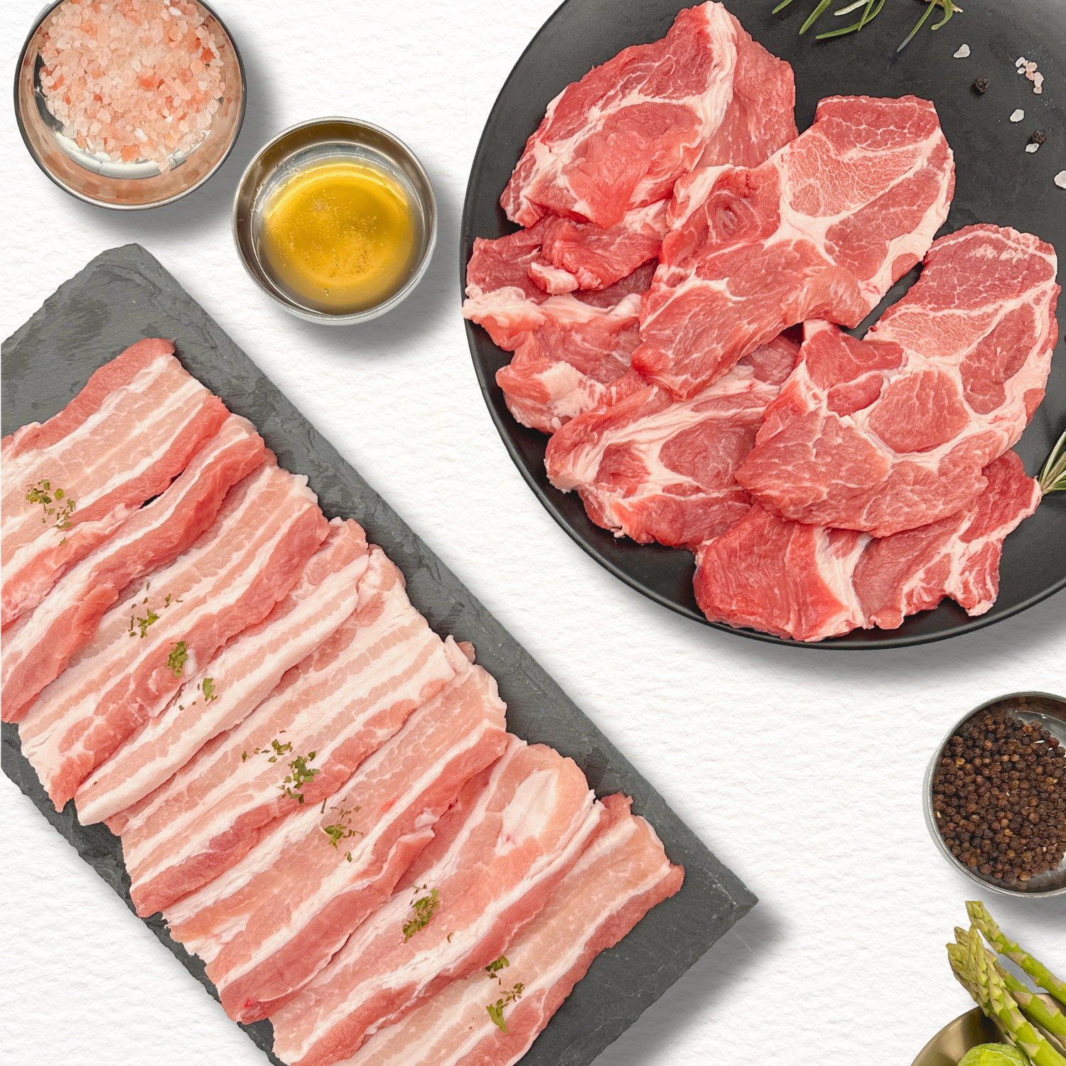 Pork BBQ Platter – Belly & Neck Single Set (Fresh 400g)