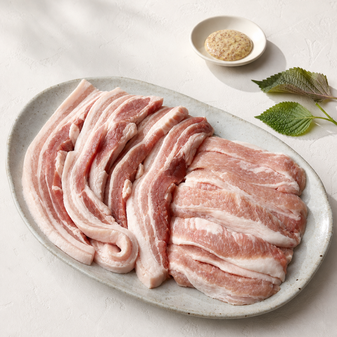 Pork BBQ Set – Korean Belly & Jowl Cuts for Grilling (Fresh 400g)