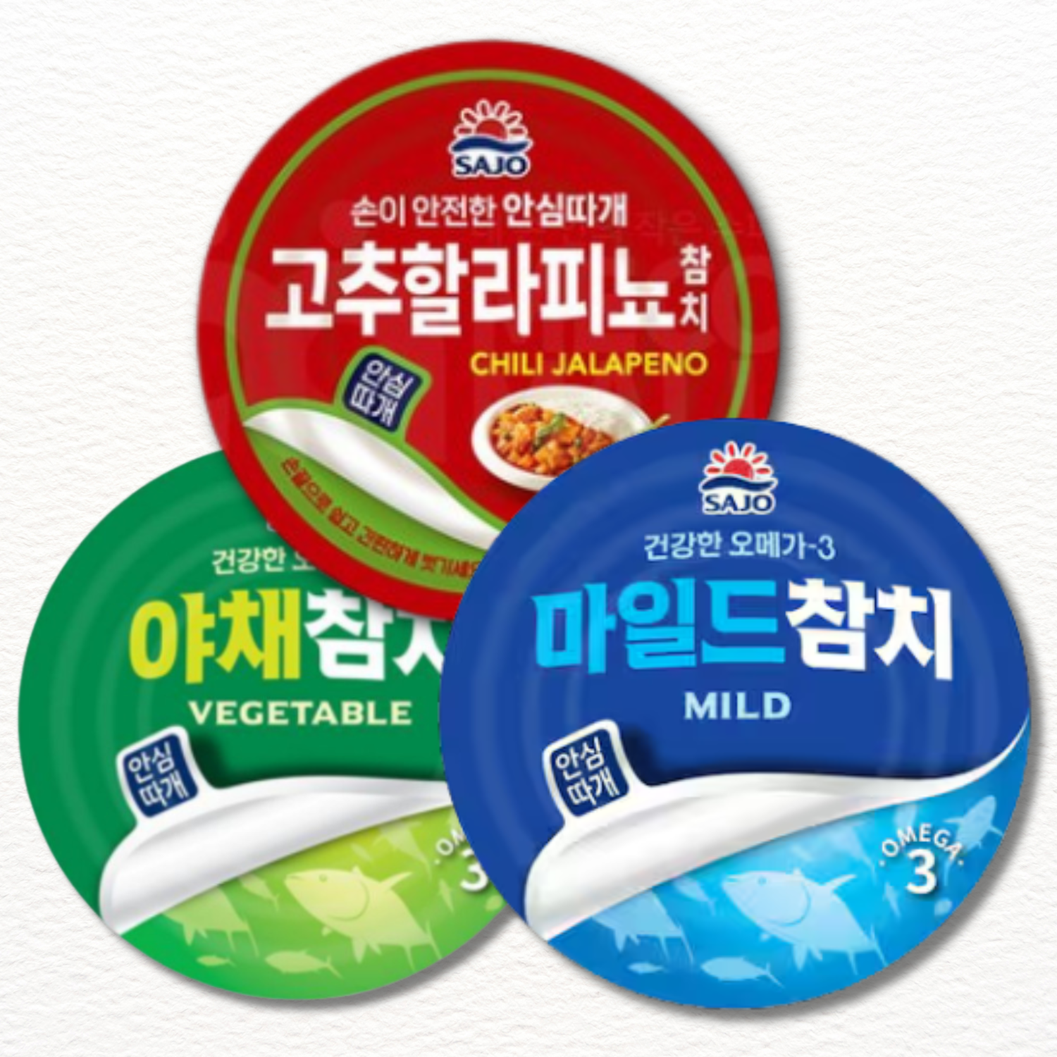 Sajo Korean-Style Tuna 100g (Single Can) | Spicy, Vegetable, Mild Options