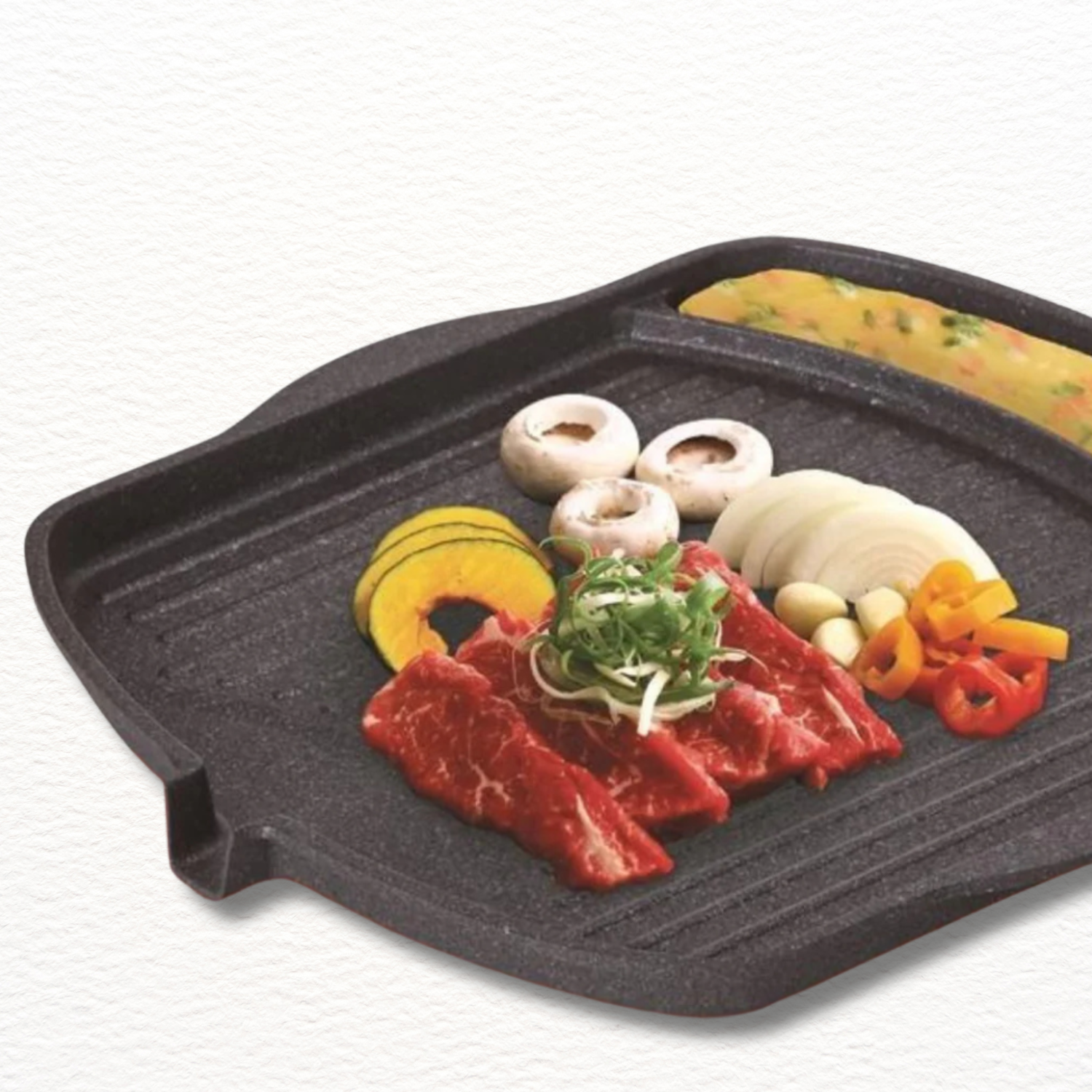 Topstar Square Grill Pan – Korean-Style Egg Roll & BBQ Pan | 계란찜 사각 구이팬