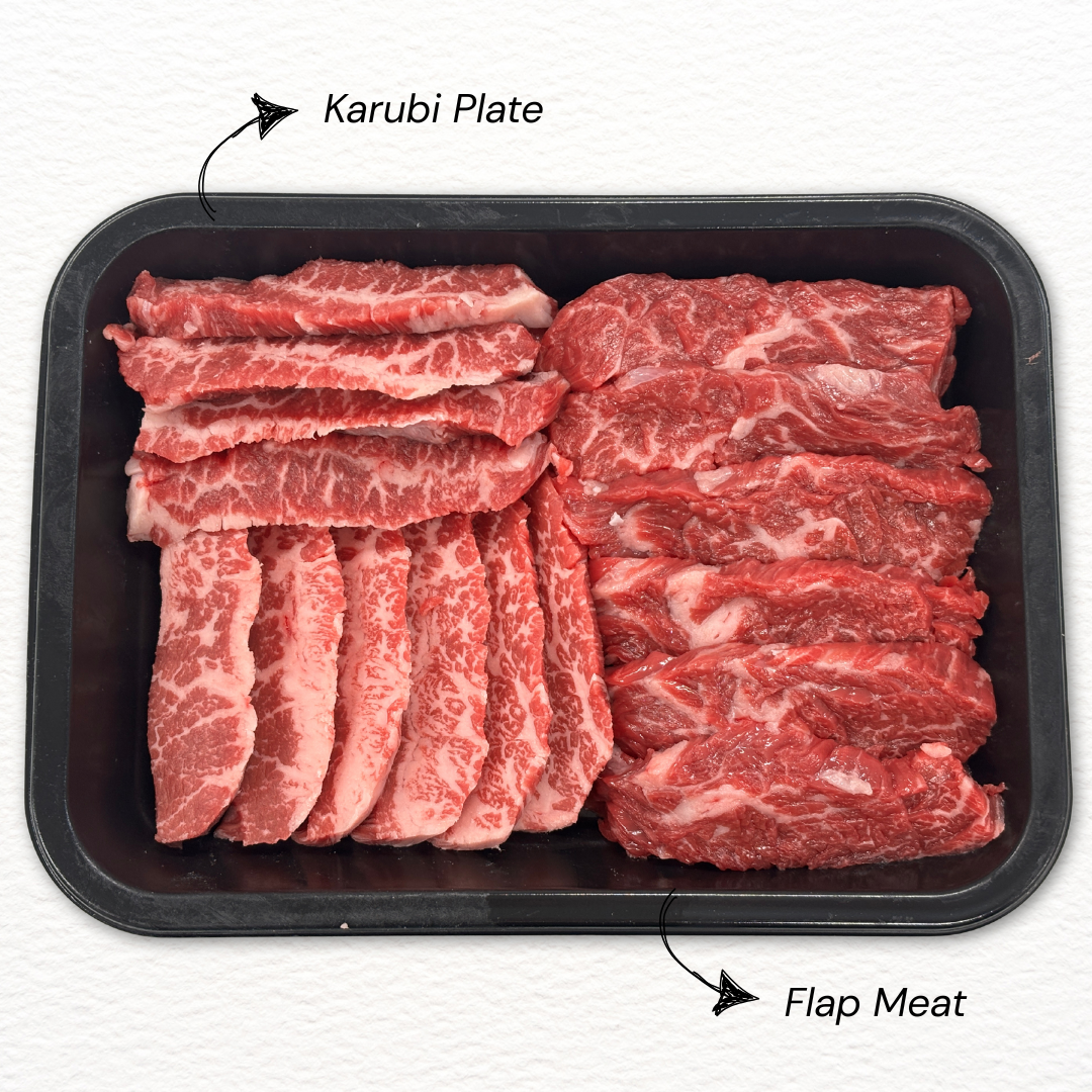 [DT ONLY] Jac Wagyu BBQ Platter E – Flap Meat & Karubi Plate BBQ Set (Fresh 400g)