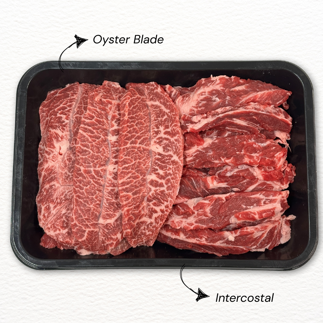 Jac Wagyu BBQ Platter B – Intercostal & Oyster Blade Set (Fresh 600g)