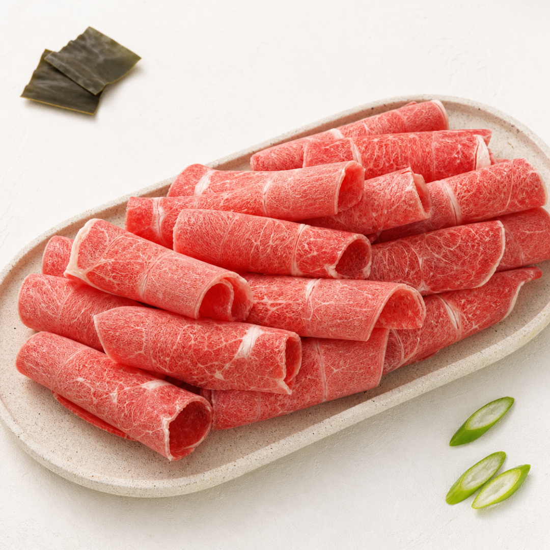 Wagyu Bolar Blade Roll – Thin Slice for Hotpot (Frozen 450g)