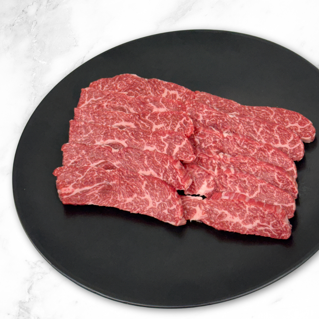 Jac Wagyu Flank Steak MB8-9 – Premium Marbling K-BBQ Cut 220g