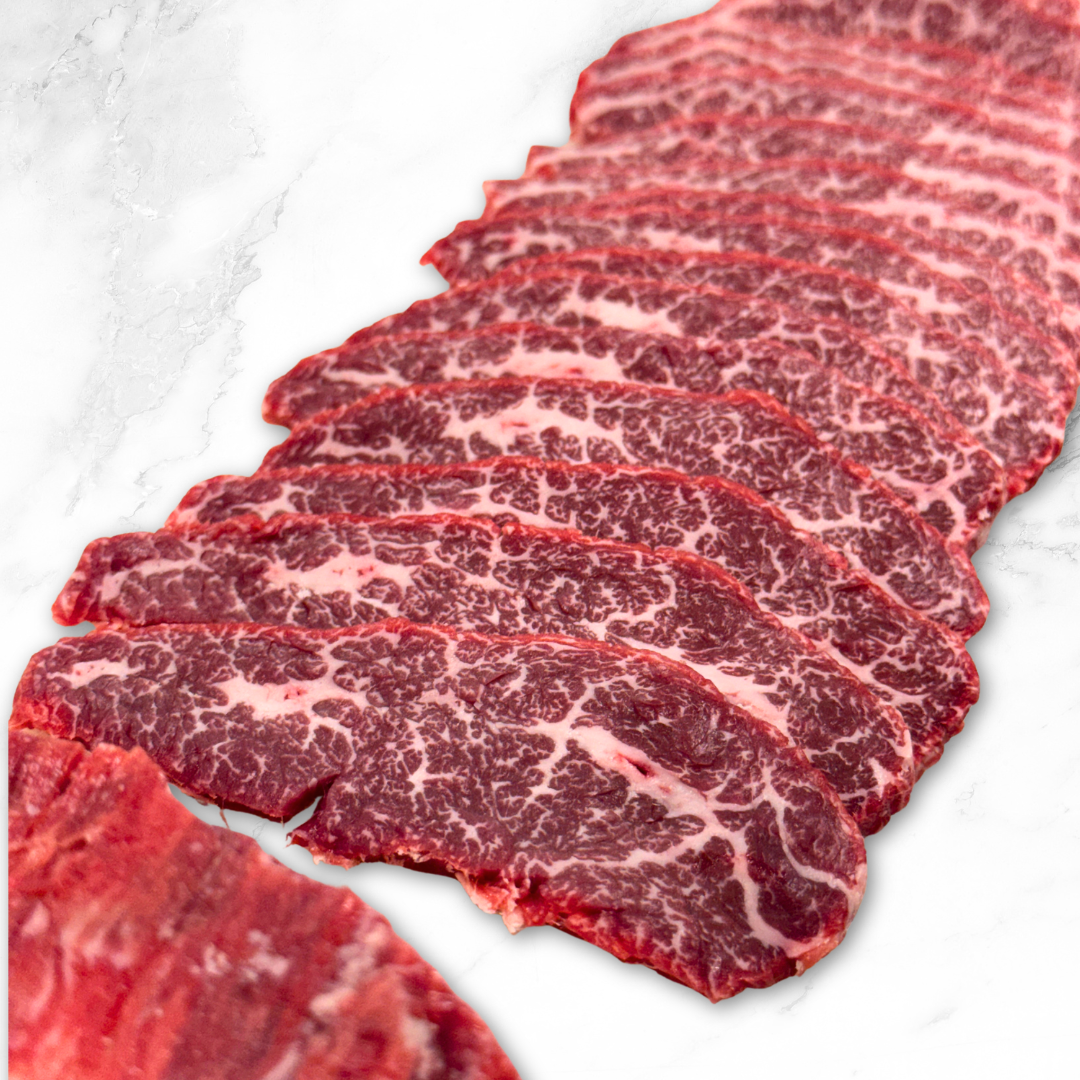 Jac Wagyu Flank Steak MB8-9 – Premium Marbling K-BBQ Cut 220g
